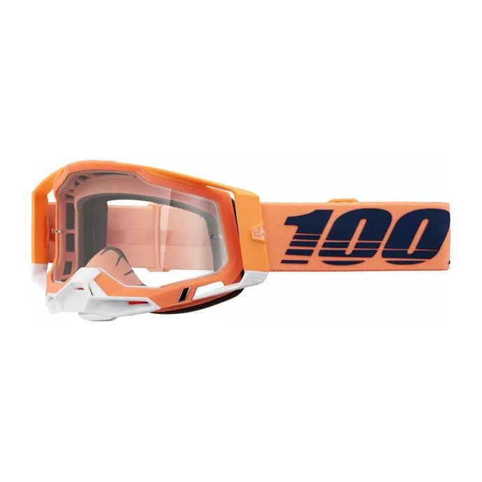 100% MX Goggles Racecraft 2 Coral Clear